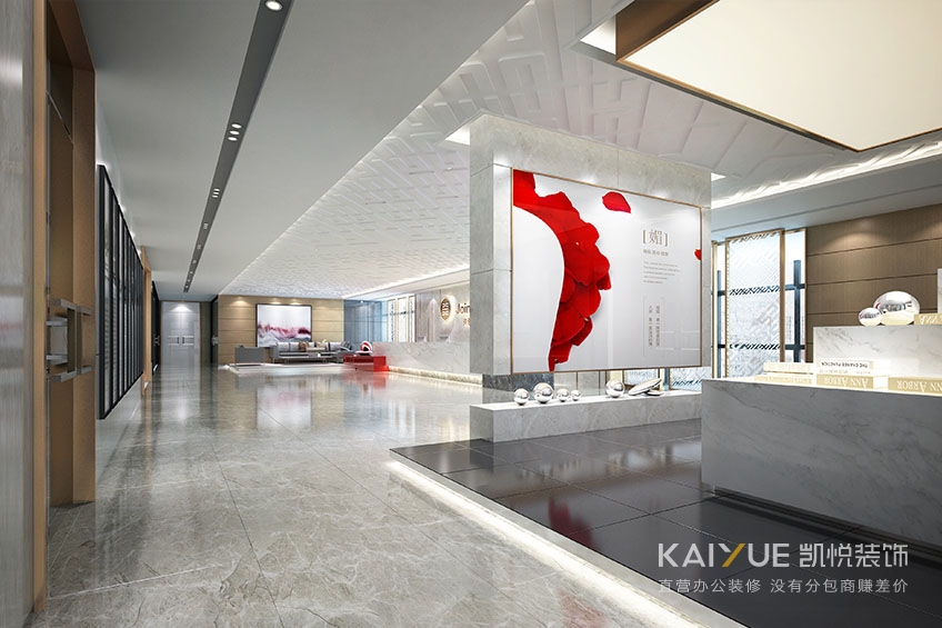 办公楼装修前厅效果