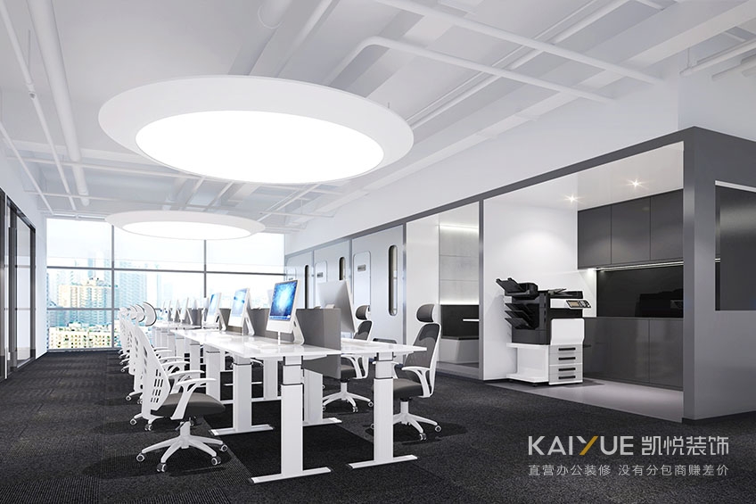 办公室设计装修办公区效果