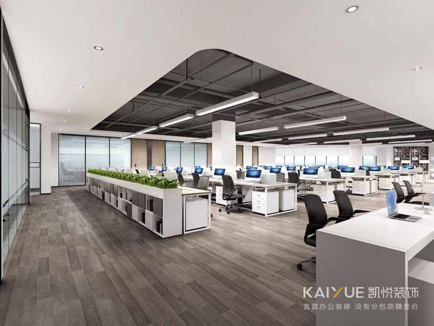 办公室装修办公区效果