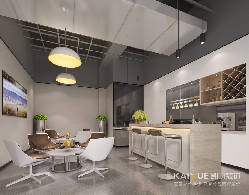 办公室装修休闲区效果