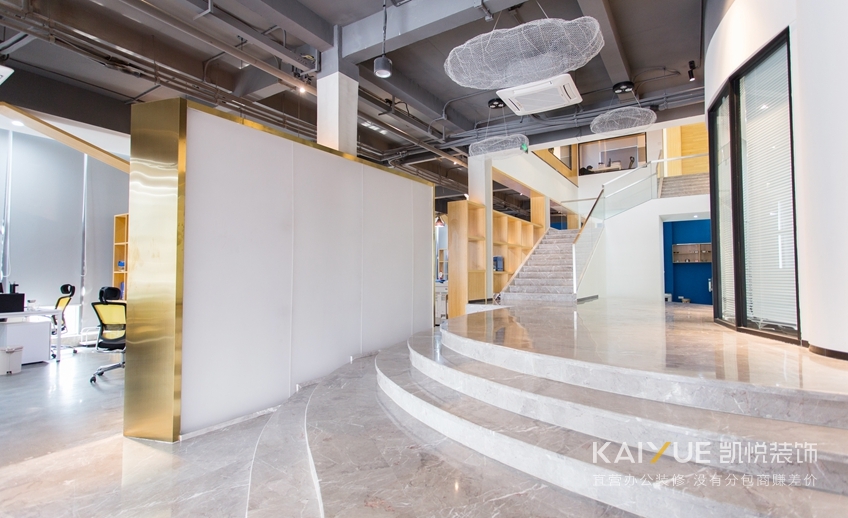 信源物流办公室装修实景图