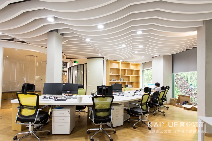 信源物流办公室装修实景图