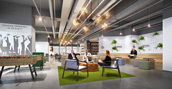 签约凤翔传说广州珠江新城办公室装修设计工程