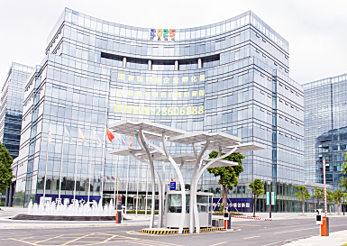 放大企业符号-朗乾办公室装修实景图