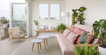 以阳台为生活中心的顶楼宅—由广州办公楼装修公司分享