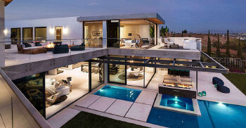 俯望海滩醉人夜景别墅—办公装修公司