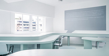 公司前台背景墙设计四要素—广州装修设计