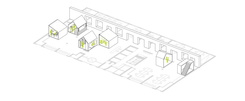 3D办公空间设计模型图
