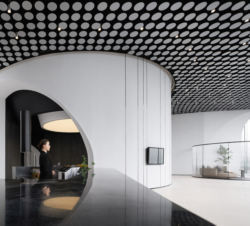 办公楼装修设计 前台2