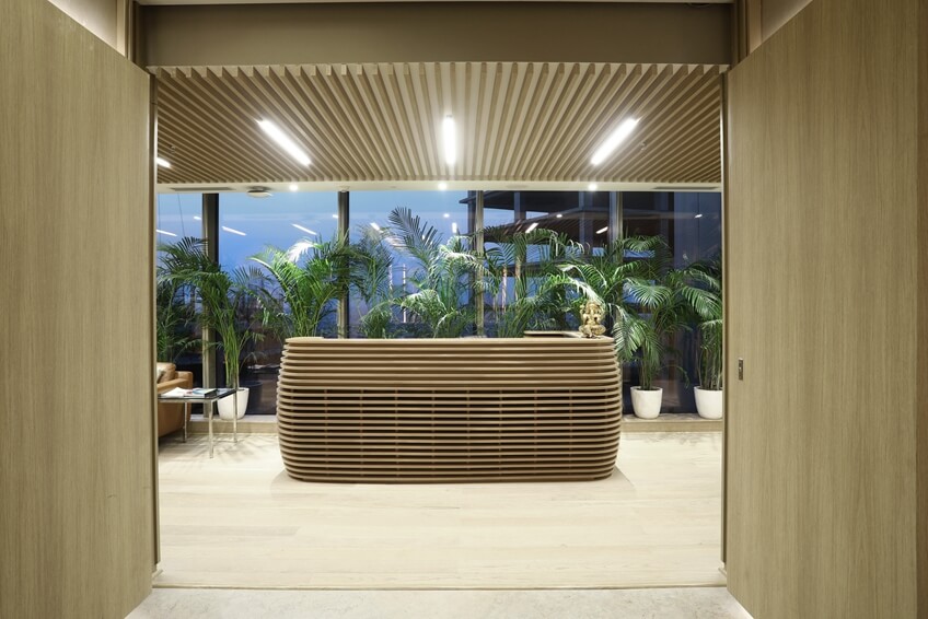 办公装修设计 公司前台