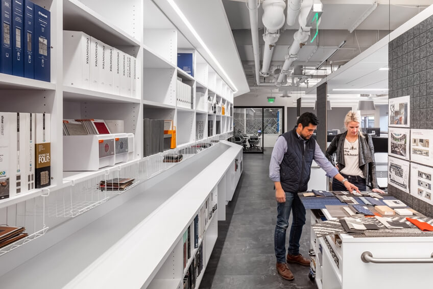 办公空间装修设计 材料区