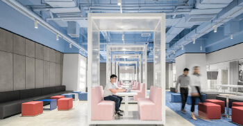 成都办公空间装修-营造不同主题色彩