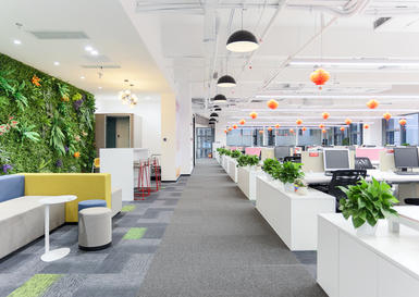 中原地产-办公室装修设计实景图