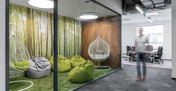 工装设计公司-建造多彩插画企业环境设计