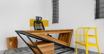 办公装修设计-将折纸概念以设计手法呈现出来