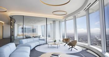 装修设计办公室将工作场所渲染成另一个家