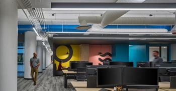 办公楼装修公司实现客户品牌结合元素设计