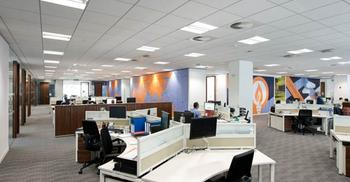 汽车办公楼装修总部设计-以绿色环保为主题