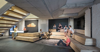 办公室设计让音乐元素融入多元化空间中