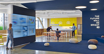 厂房办公室装修创意简洁明快设计