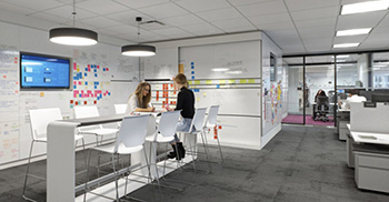 办公室装潢装修如何运用好金属和玻璃