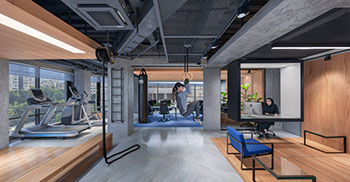又名健身办公室设计装修营造工作-生活平衡