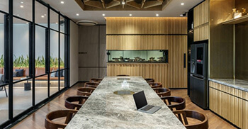 办公室的装修设计将不同场景概念融入