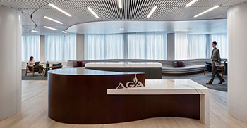 办公室设计的物质性受到天然气输送和开采元素的启发