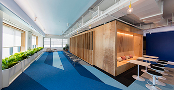 公司办公室装修——选择“秘密电路”的方案 让空间尽可能开放