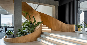 办公室空间设计：简洁明快，没有任何分散注意力的因素