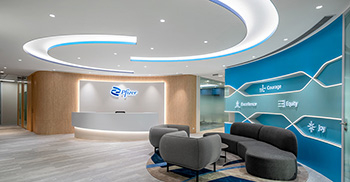 空间设计装修：丰富的场景不仅激发员工的工作热情，也在工作与生活之间建立了平衡