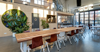 办公室装修设计：自然元素的整体设计加强了用户与自然环境的联系