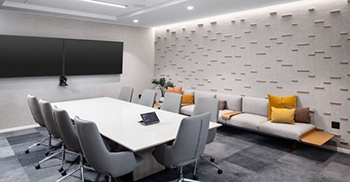 高端办公室装修设计：前台设施的主要前提是易于流动和极致的灵活性