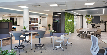 高端办公空间设计：将自然带入空间，营造出平静而充满活力的氛围