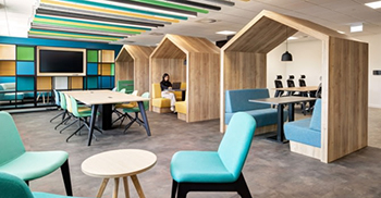 办公室装修设计风格：空间散发着温馨、有趣的氛围