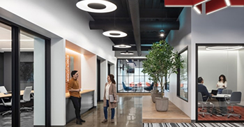 办公室装修设计：旨在实现现代工业氛围，巧妙地向工程专业致敬