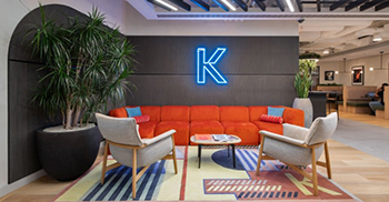 办公楼设计装修：音乐的主题贯穿了办公室的血脉