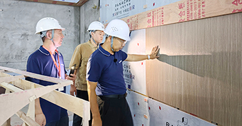 袁光总经理带队搞“突袭” 开展办公楼装修工地巡检活动